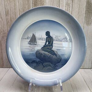 Royal Copenhagen Denmark Langelinie Collectors Plate The Little Mermaid